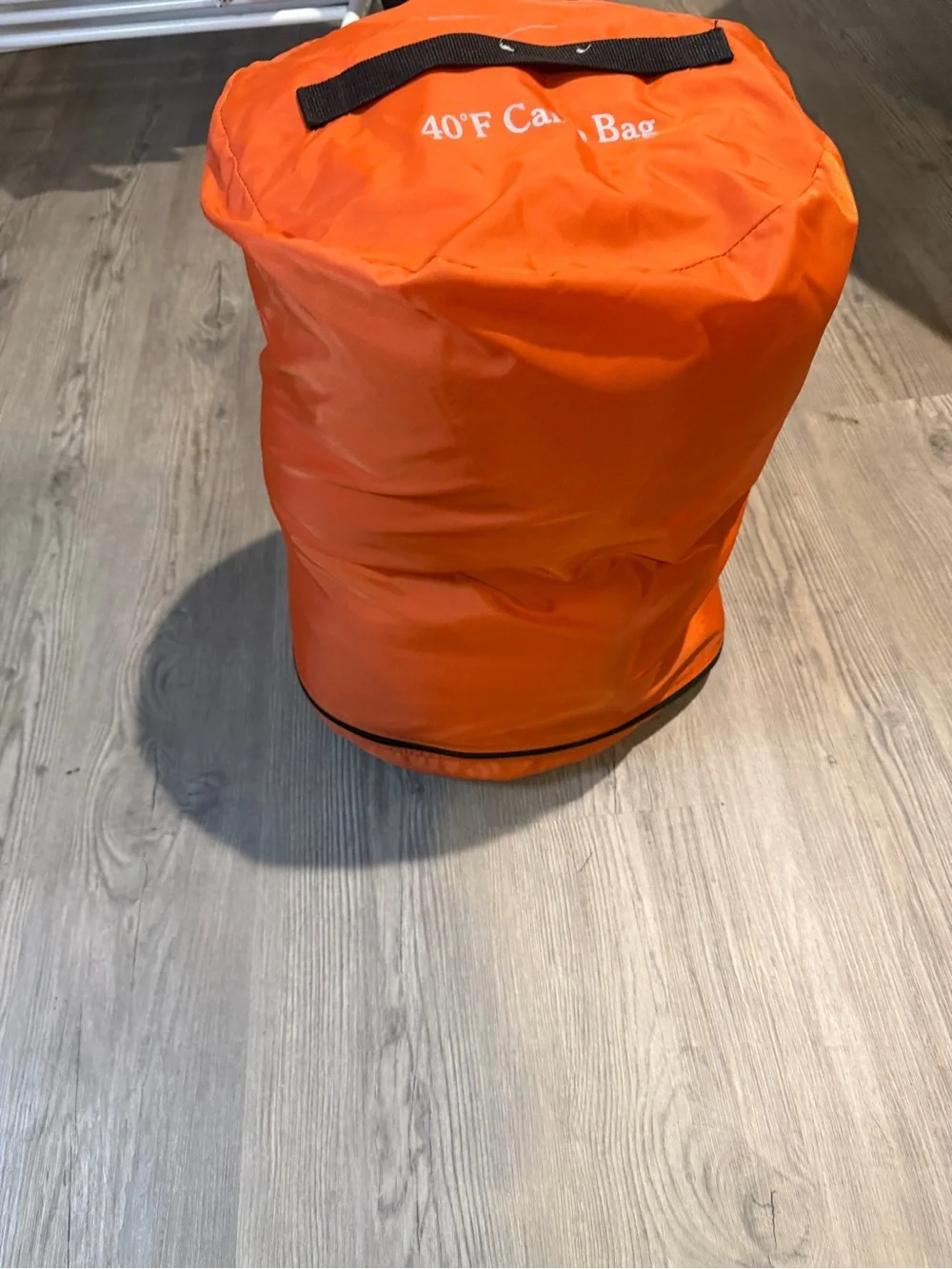 L.L. Bean Bright Orange Packable Sleeping Bag